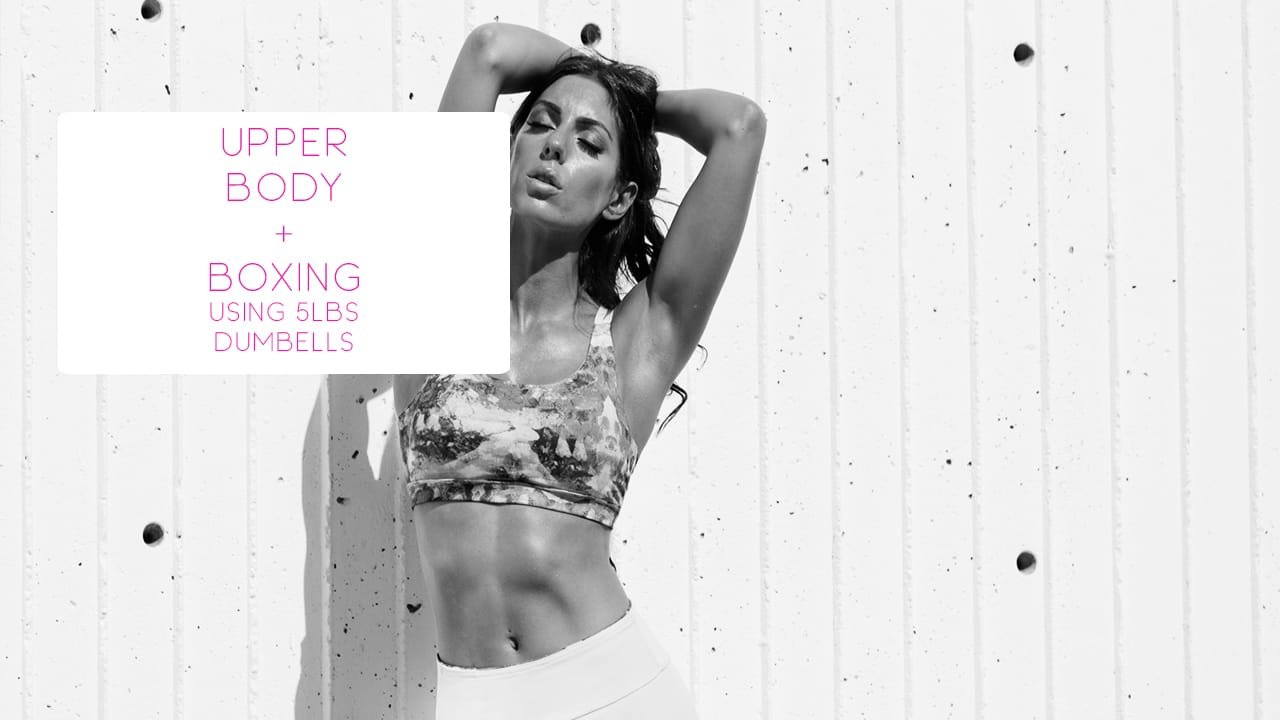 Upper Body and Boxing using 5lbs dumbells